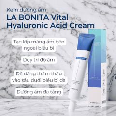 Kem Dưỡng Ẩm Sáng Da Và Phục Hồi Da LaBonita Vital Hyaluronic Acid Cream 30ml chính hãng