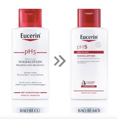 Eucerin Sữa Tắm Và Rửa Mặt Dành Cho Da Nhạy Cảm pH5 Washlotion 200ml