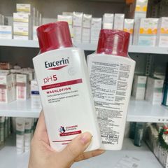 Eucerin Sữa Tắm Và Rửa Mặt Dành Cho Da Nhạy Cảm pH5 Washlotion 200ml 647645