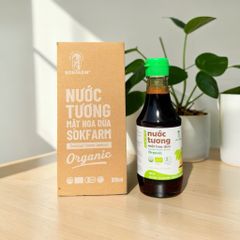 Nước tương ăn dặm, nước tương mật hoa dừa organic Sokfarm 200ml - Coconut Flower Aminos - hàng Việt. 649396