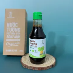 Nước tương ăn dặm, nước tương mật hoa dừa organic Sokfarm 200ml - Coconut Flower Aminos - hàng Việt. 649396