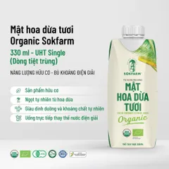 Mật hoa dừa tươi organic Sokfarm 330ml - Fresh Coconut Flower Juice - hàng Việt. 649397