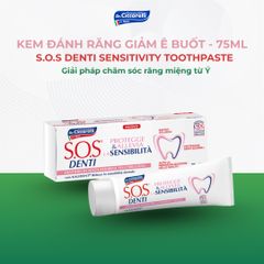 Kem đánh răng giảm ê buốt, chăm sóc răng nhạy cảm Dr Ciccarelli S.O.S DENTI Sensitivity Toothpaste 75ml chính hãng