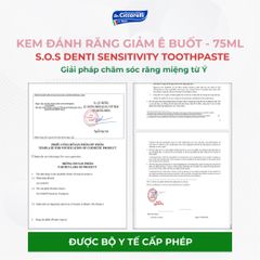 Kem đánh răng giảm ê buốt, chăm sóc răng nhạy cảm Dr Ciccarelli S.O.S DENTI Sensitivity Toothpaste 75ml chính hãng