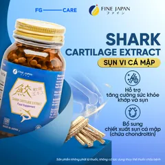 Viên Uống Sụn Vi Nhật Bản Fine Japan Shark Cartilage 520 Viên - Tăng Cường Sức Khỏe Xương Khớp, Giảm Đau Nhức, Dễ Dàng Hấp Thụ