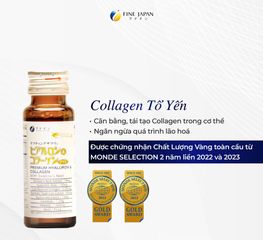 Nước Uống Collagen Yến Sào Fine Japan Hyaluron Premium - Làm Đẹp Da, Mờ Vết Nám, Tái Tạo Sắc Đẹp, Tăng Cường Sức Khỏe Từ Thiên Nhiên
