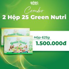 Sữa Hạt Ngũ Cốc 25 Green Nutri - Combo 2 Hộp 625Gr Chứa Tảo Xoắn Spirulina, Tốt Cho Sức Khỏe, Thanh Lọc Cơ Thể