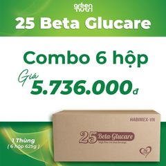 Sữa Hạt Ngũ Cốc 25 Beta Glucare - Combo 6 Hộp 625Gr Hỗ Trợ Tiểu Đường, Thuần Chay, Không Đường Tinh Luyện, Dinh Dưỡng Cao