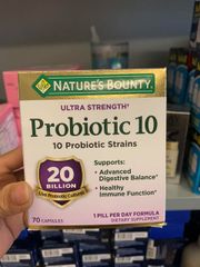 Hỗ trợ hệ tiêu hóa và đường ruột Nature’s Bounty Probiotic 10 70 viên