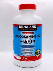 Viên uống bổ khớp của Mỹ Kirkland Signature Glucosamine with MSM 375 viên
