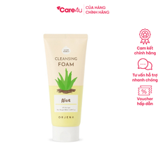 Sữa Rửa Mặt Orjena Chiết Xuất Nha Đam 180ML - Sạch Da, Cấp Ẩm, Phù Hợp Mọi Loại Da, Không Chất Phụ Gia, Hàn Quốc