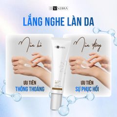Kem dưỡng Vxebra - Giúp: dưỡng ẩm, làm mềm da. Giúp làm mờ vết: thâm, nám, sạm, nhăn da, cho làn da mềm mịn, đều màu và tươi sáng hơn. Góp phần giúp ngăn ngừa các dấu hiệu của lão hóa sớm trên da.