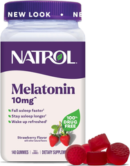 Kẹo dẻo giúp ngủ ngon Natrol Gummies 10mg 140 viên vị dâu