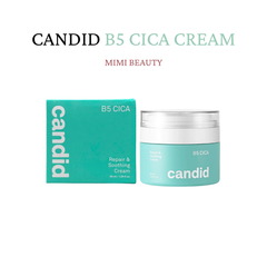 Kem Dưỡng Ẩm B5 CANDID 50ml - Kem Phục Hồi Da CICA Repair & Soothing Cream, Dưỡng Ẩm, Dành Cho Da Nhạy Cảm