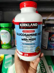 Viên uống bổ khớp của Mỹ Kirkland Signature Glucosamine with MSM 375 viên 649656