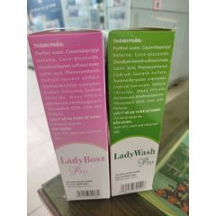 Dung dịch vệ sinh phụ nữ LaDy_ Bosz Pro(mẫu mới)chai 250ml bảo vệ vùng nhạy cảm dùng vệ sinh hằng ngày