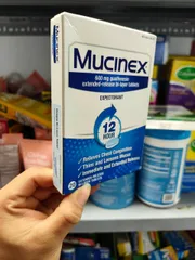 Viên uống cắt cơn ho có đàm, tức ngực Mucinex 600mg 
