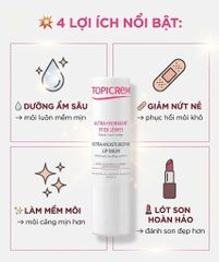 Topicrem Ultra Hydratant Stick Lèvres Son Dưỡng Môi Dưỡng Ẩm Phục Hồi Môi Khô Nứt Nẻ