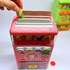 Đồ chơi máy bán nước tự động cho bé kèm xu và lon nước mini giúp bé tăng kỹ năng vận động tinh