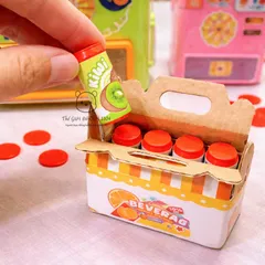 Đồ chơi máy bán nước tự động cho bé kèm xu và lon nước mini giúp bé tăng kỹ năng vận động tinh