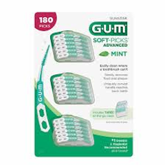 Tăm xỉa răng nha khoa Gum Soft Picks Advanced Mint 180 cái
