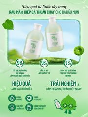 Nước tẩy trang Rau Má & Diếp Cá Herbario 300ml thuần chay cho da mụn, da dầu