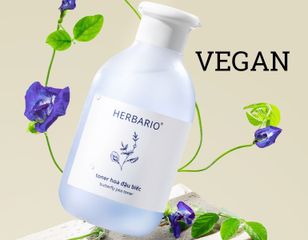 Nước tẩy trang Hoa Đậu Biếc Herbario 300ml thuần chay