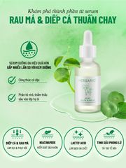 Serum Rau má và Diếp cá Herbario 30ml sạch mụn, thuần chay VN