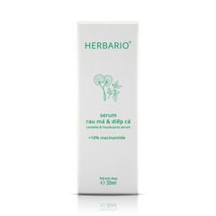 Serum Rau má và Diếp cá Herbario 30ml sạch mụn, thuần chay VN