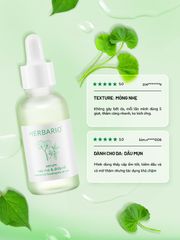 Serum Rau má và Diếp cá Herbario 30ml sạch mụn, thuần chay VN