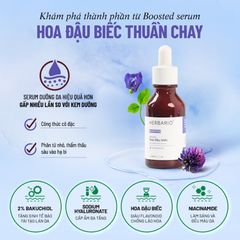 Serum hoa đậu biếc Herbario 30ml tái tạo, cấp ẩm da thuần chay