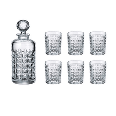 Bộ bình rượu pha lê Bohemia Diamond gồm 1 bình đựng rượu 700ml và 6 cốc 230ml