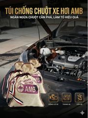 Túi chống chuột AMB chính hãng, đuổi chuột ô tô hiệu quả, ngăn chuột cắn dây điện