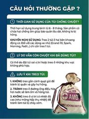 Túi chống chuột AMB chính hãng, đuổi chuột ô tô hiệu quả, ngăn chuột cắn dây điện