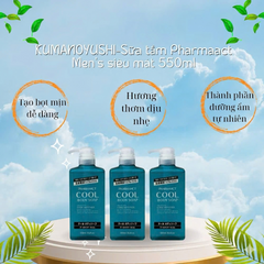 (Nhật) Sữa Tắm Nam Pharmaact Hương Bạc Hà Sảng Khoái