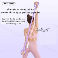 Dây đàn hồi hình số 8 Lining chất liệu silicon đúc nguyên khối tập vai lưng tập toàn thân 4 mức 5/10/15/20kg LJSU348