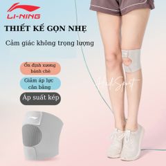 Bó gối thể thao LINING mỏng nhẹ bảo vệ khớp gối, hỗ trợ phục hồi chấn thương khớp gối mã LDEU264