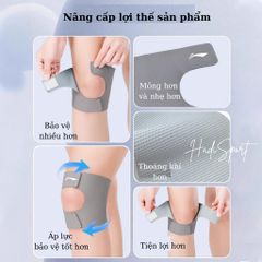 Bó gối thể thao LINING mỏng nhẹ bảo vệ khớp gối, hỗ trợ phục hồi chấn thương khớp gối mã LDEU264
