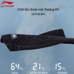 Băng bảo vệ đầu gối Hadi LINING bó gối thể thao loại điều áp phù hợp chạy bộ, chơi thể thao mã LDEU851