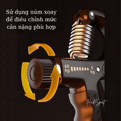 Kìm bóp tay có đếm số Li-Ning kìm bóp luyện cơ tay có thể điều chỉnh lực từ 5-60kg mã  LJSP330
