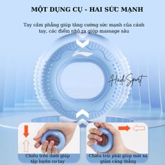 Vòng silicon tập cơ tay LINING cao cấp silicon nguyên khối giúp luyện tập sức mạnh ngón tay LJSU344