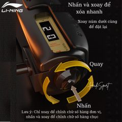 Kìm bóp tay có đếm số Li-Ning kìm bóp luyện cơ tay có thể điều chỉnh lực từ 5-60kg mã  LJSP330
