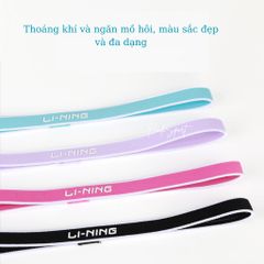 Băng đô thể thao Lining mỏng nhẹ, thoáng khí, ngăn mồ hôi, độ đàn hồi cao mã LDEP355