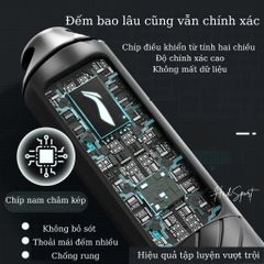 Dây nhảy đếm bước Hadi Lining dây nhảy trẻ em người lớn tặng kèm túi đựng mã LJST847