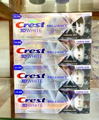 Kem Đánh Răng Crest 3D White Charcoal 130g – làm sạch răng thơm mát