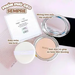 Phấn Phủ Bột Sempre Geo #01 Natural Beige – mịn da kiềm dầu
