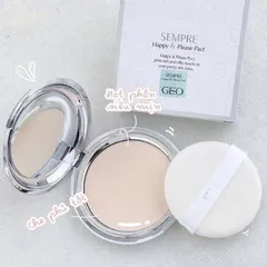 Phấn Phủ Bột Sempre Geo #01 Natural Beige – mịn da kiềm dầu