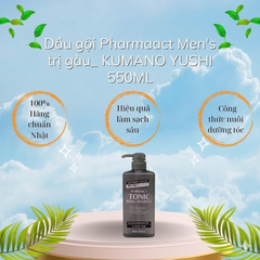 (Nhật) Dầu Gội Xả Nam 2 trong 1 Pharmaact Giảm Gàu Ngứa