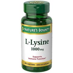 Viên uống Nature’s Bounty L-Lysine 120 viên hỗ trợ cơ thể