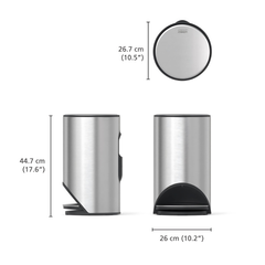 Thùng rác đạp Joseph Joseph ARC 10L BIN – STAINLESS STEEL 30152 màu inox